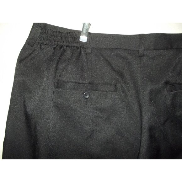 oobe Pants Womens Plus Size 30 x 31" Black Flat Front straight leg Uniform Work - Picture 10 of 12